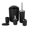 Toothbrush Toliet Brush With Holder Cup Soap Dish For Home Hotel Bathroom Bathroom Accessories Set 6Pcs Luxury Gift Trash Can Lotion Dispenser