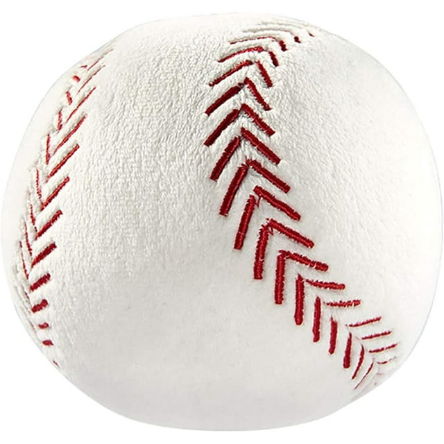 Super Soft Plush For Family Room, Realistic Embroidery Design, Creative Stuffed Baseball Toy, High-Quality Materials Ideal For Child Development