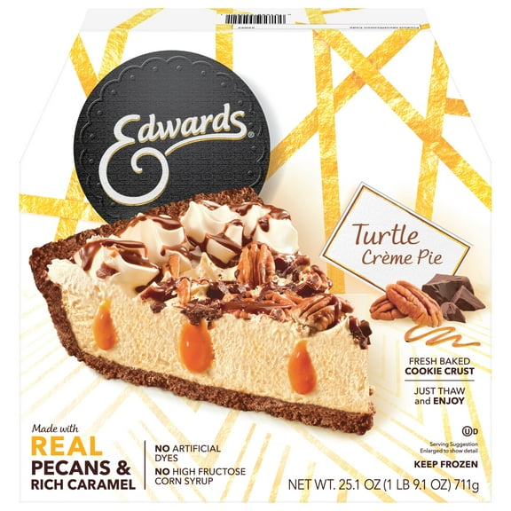 Edwards Premium Desserts Frozen Turtle Pie, 25.1 oz