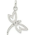 thumbnail image 4 of Sterling Silver With Cz Dragonfly Pendant (32 X 19) Made In India qc7566, 4 of 5