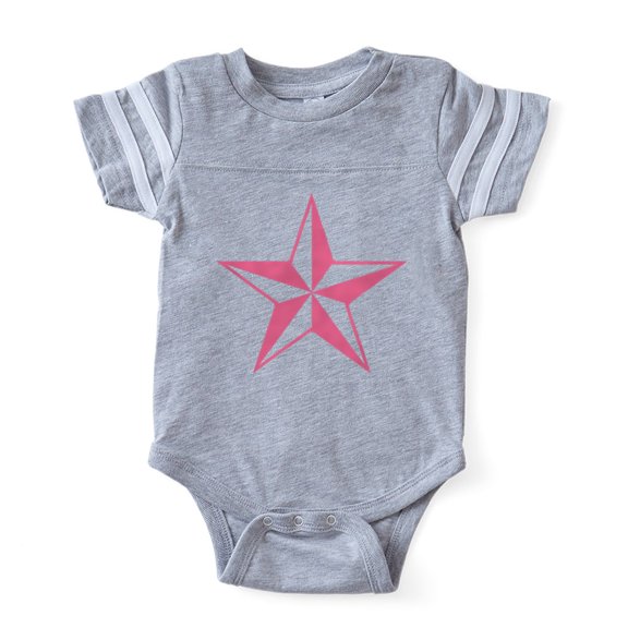 CafePress - Naval Star_Pk - Cute Infant Baby Football Bodysuit