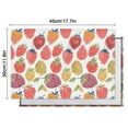 thumbnail image 6 of Colorful Strawberry Plants Fruit Leaf Summer Placemats Table Placemats Set Of 4-Linen Kitchen Washable Placemats Table Mats 11.8"x17.7" Non-Slip Heat Resistant, 6 of 6