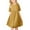 Yellow, variant on Girls Dresses Children Solid Color Short Sleeve Pleated A Line Elastic Waist Cute Dresses Party Princess Dress Size 4 Y-5 Y