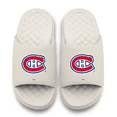 thumbnail image 2 of Unisex ISlide Cream Montreal Canadiens Primary Motive Slide Sandals, 2 of 5