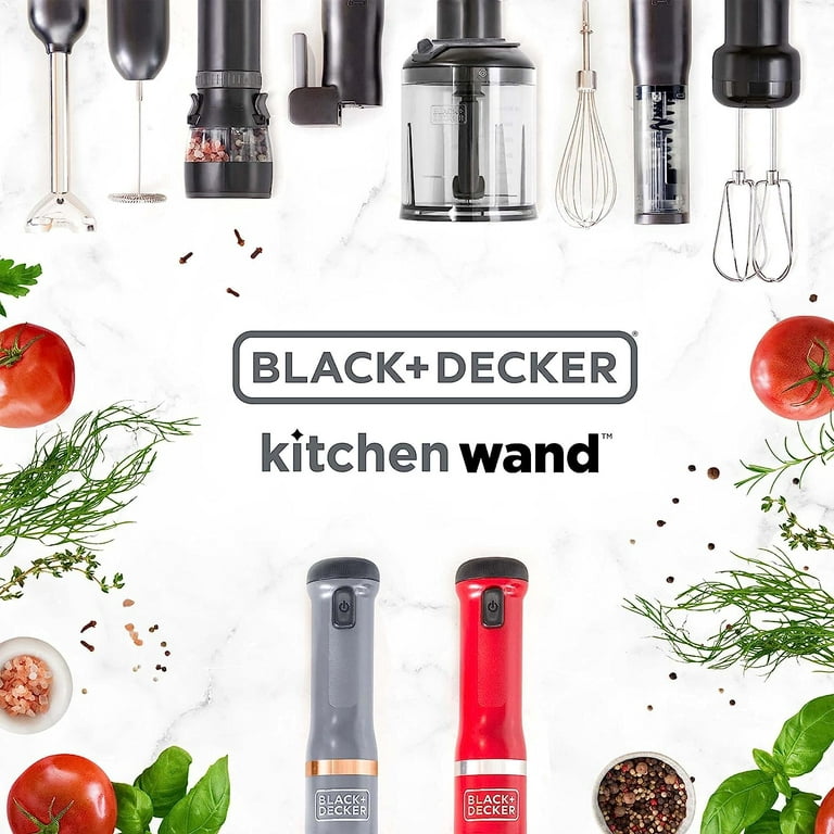 BLACK+DECKER Kitchen Wand Blender Kit, Gray (BCKM1011K01), 1