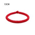 thumbnail image 3 of Pulseras de hilo Trenzado Qarigey rojo hecho a mano 13CM, 3 of 6