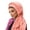 Watermelon Red, variant on Long Head Scarf for Fashion Ethnic Braid Bandana Triangle Hijab Wrap Shawl Cover Metal Hair Bands