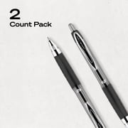 uniball™ 207 Retractable Gel Pens, Micro Point, 0.5mm, Black Ink, 2 Count