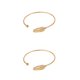 thumbnail image 4 of Brazalete de cuentas Qarigey para mujer estilo Oro 2Conjunto a prueba de herrumbre, 4 of 6