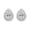 White Gold, variant on 1 Carat IGI CERTIFIED LAB GROWN Pear Halo Diamond Earrings 14K White Gold Value Collection Push Back (E-F Color, SI1-SI2 Clarity)