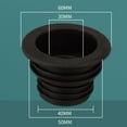 thumbnail image 2 of Fit Drain Pipe Hose Silicone , Washing Machine Drain Hose Holder Black, 2 of 8