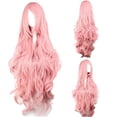 thumbnail image 4 of Ediodpoh V Singer Wig Long Curly Synthetic Wig Fashion Wigs Wigs for Women pink, 4 of 4