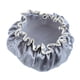 thumbnail image 4 of Gorro de baño impermeable de doble capa, elástico y reutilizable, ideal para salones de belleza. Gris, 4 of 5