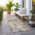 thumbnail image 6 of Addison Rugs Chantille Indoor/Outdoor Contemporary Watercolors Taupe Washable Runner Rug, 2'3" x 7'6", 6 of 6