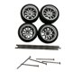 thumbnail image 4 of 4 ruedas y neumáticos RC de repuesto para vehículo, neumáticos modificados para vehículo 1:64 Estilo Argenta A, 4 of 9