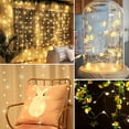 thumbnail image 4 of Cuerda, 9,8 pies/30 luces LED de cadena de hadas, luces de cadena que funcionan con pilas para decoración de interiores y exteriores, bodas, fiestas en el hogar, vacaciones. Ormromra HMJM430, 4 of 7
