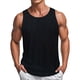 thumbnail image 1 of Camiseta sin mangas de cuello redondo para hombre, cuello redondo ahuecado, estilo playero informal de verano, holgada, sin mangas, color liso, cuello redondo, sin mangas, para hombre, 1 of 4