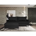 thumbnail image 1 of Sala Esquinera Modular El Bazar Store Montana Negro 170x155 cm, Tela Lino nacional, Love seat y taburete, 1 of 7