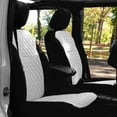 thumbnail image 3 of For 2007-2018 Jeep Wrangler JKU 4DR FH Group Neoprene Waterproof Custom Fit Car Seat Covers Front Set - White, 3 of 5