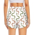 thumbnail image 4 of Goofa Hand Drawn Snake Printed Women 2 in 1 Running Shorts,Quick Dry Athletic Workout Shorts,High Waisted Athletic Shorts with Liner Pockets-X-Large, 4 of 9