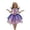 Purple, variant on Fairy Costume Dress for Girls, Green Princess Flower Girl Dress, Tutu Dress with Wings, 3-4years