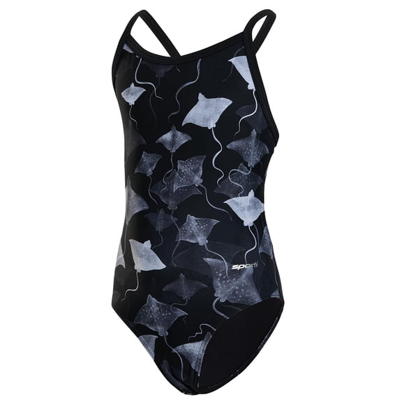 Sporti Wild Thing Wide Strap One Piece Swimsuit, High Cut, Unpadded, Athletic (Women’s)