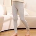 thumbnail image 4 of LYHaoo Girls' Autumn Style Leggings Pants Solid Elastic Children's Pants Baby's Winter Pants Comfy Lounge Pants Sizes 9-10 Years Gray, 4 of 4