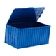 thumbnail image 3 of Contenedor de carga en miniatura, organizador de escritorio, adorno simulado, estilo industrial, caja de almacenamiento con tapa abatible, estuche de Azul mar, 3 of 7