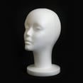 thumbnail image 3 of Modèle de Tête de Mannequin en Mousse Styrofoam pour le Chapeau de Cheveux, 3 of 3