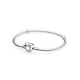 thumbnail image 1 of Pandora Moments Silver Bracelet with Heart Clasp 21 cm, 1 of 4