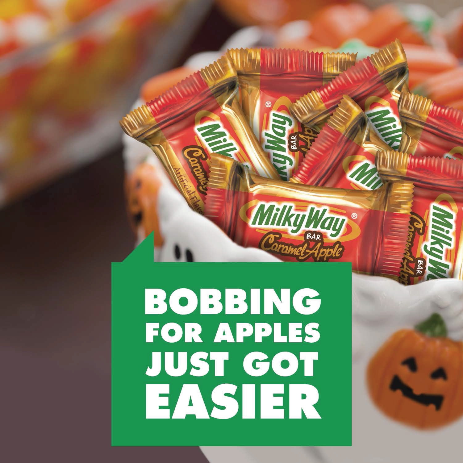 Mars Milky Way Minis Halloween Caramel Apple Candy Bar, 11.5 Oz.