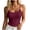 Wine, variant on HAOTAGS Women’s Sleeveless Tank Top Soft Round-Neck Camisole with Adjustable Slim Straps, Lightweight & Breathable Top for Layering Pink Size M