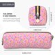 thumbnail image 3 of Disketp Pink Donut Estuche de Lápices de Cuero con Cierre, Estuche Compacto para Papelería, Bolígrafos y Accesorios Pequeños, 3 of 7