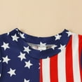 thumbnail image 4 of GYRATEDREAM Newborn Infant Girls 4Th of July Romper Baby Cotton Sleeveless Independence Day Print Bodysuit American Flag Jumpsuit Clothes for 0-12 Months, 4 of 5