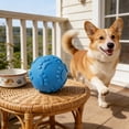 thumbnail image 4 of Pelota interactiva con sonido para perros: pelota masticable de goma suave con superficie texturizada para la dentición y el juego de los cachorros. Juguete atractivo para perros pequeños y medianos., 4 of 6