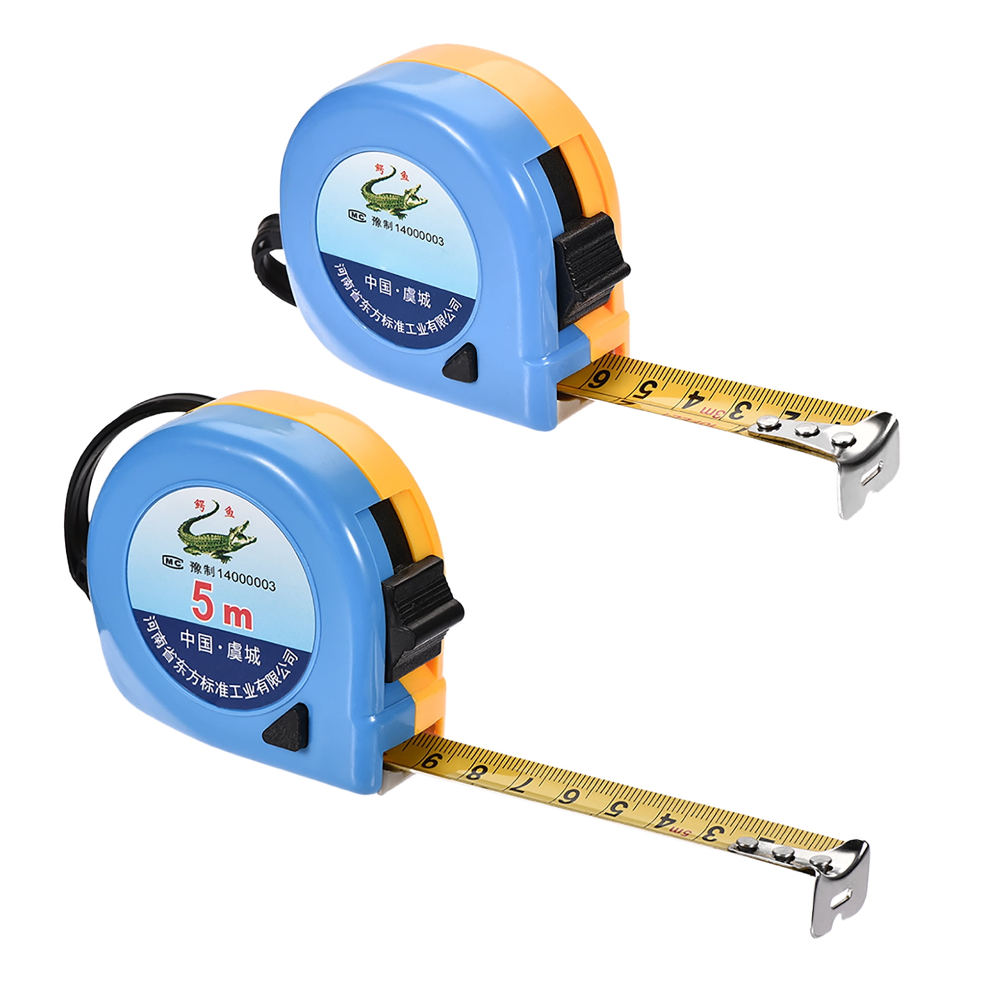 Tape Measure 3-5 Meter 10-16 Feet Retractable Metric Round Case 2 in 1 Set