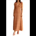 thumbnail image 2 of Vestido de Verano para Mujer, con Cordones, Escote en V, Borlas, Corte en A, Fluido, Estilo . Color Caramelo XL, 2 of 10