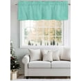 thumbnail image 5 of Valances for Windows Vintage Linen Rod Pocket Cafe Window Treatments Valance Curtains for Kitchen Bathroom Laundry Basement Windows 60"x14", 5 of 9