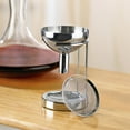 thumbnail image 2 of Wine Enthusiast Aerating Funnel w/Removable Screen & Stand – Premium Stainless Steel Wine Filter for Mess Free Pouring, 2 of 4