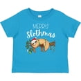 thumbnail image 3 of Inktastic Merry Slothmas Cute Christmas Sloth in Hat with Lights Boys or Girls Baby T-Shirt, 3 of 5