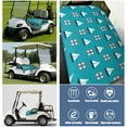 thumbnail image 6 of 51" x 31" Golf Cart Front Bench Seat Towel, Microfiber Cover for EZGO, Club Car Onward, Yamaha Drive, Icon Standard Seats, 6 of 8