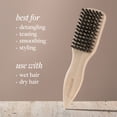 thumbnail image 3 of EcoTools Mini Travel Slick Back Hair Brush for Smooth Styling, 3 of 7