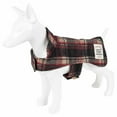 thumbnail image 3 of Touchdog 2-In-1 Tartan Plaided Dog Jacket With Matching Reversible Dog Mat, Red Plaid - X-Large, 3 of 7