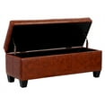 thumbnail image 4 of Poussette de Rangement Rectangulaire en Faux Cuir de 42 Po Fallyn, 4 of 9