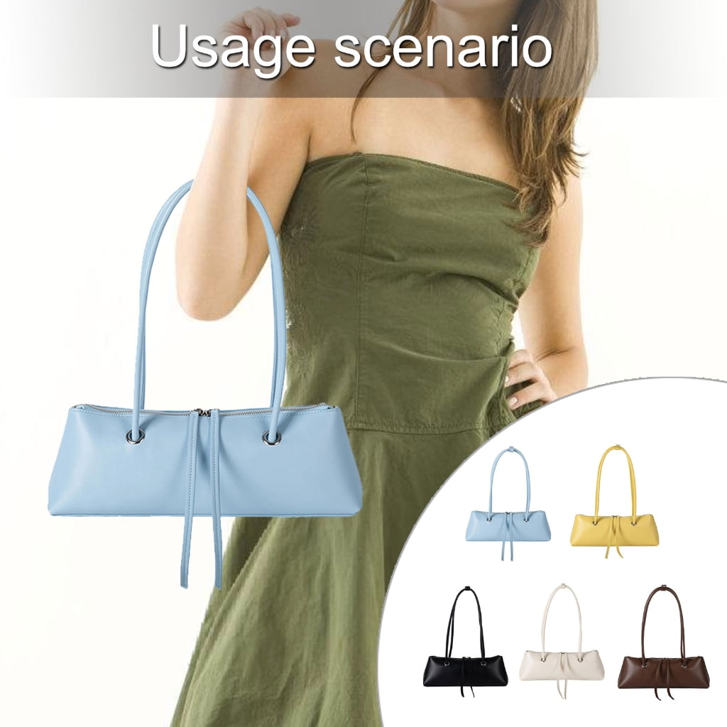 FENOHREFE Elegant Korean Style Armpit Shoulder Bag Large Capacity Underarm Purse Evening Bags Handag for Fashion Women