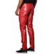 thumbnail image 3 of Pantalones de Cuero PU para Hombre INSPIRE CHIC Estilo Casual con Botones 30 Rojo, 3 of 5