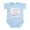 Sky Blue, variant on CafePress - Stick Figure Water Skiing Infant Bodysuit - Baby Light Bodysuit, Size Newborn - 24 Months