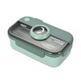 thumbnail image 3 of 2 Compartments Bento Lunch Box Leak Proof Food Storage Container for Office School Daily Use, 3 of 4