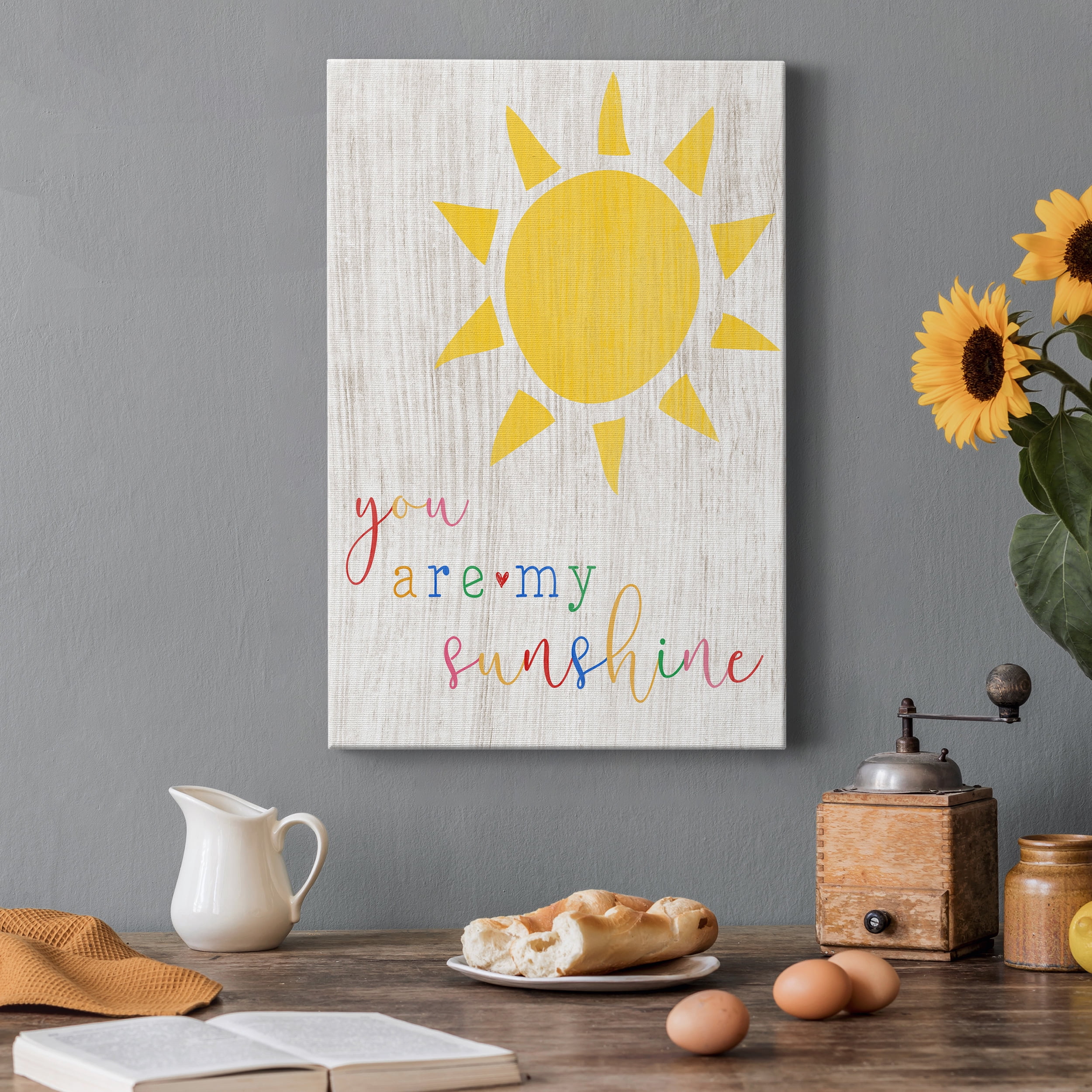 You are my Sunshine Premium Gallery Wrapped Canvas - Ready to Hang - 8 x 12