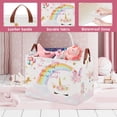 thumbnail image 4 of Laundry Hamper XHWZOF, bolsa de regalo con forma de unicornio, rosa, para niños, 36 L, 4 of 7